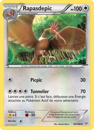 Image de la carte Pokemon Rapasdepic 66/108