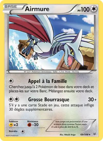 Image de la carte Pokemon Airmure 69/108