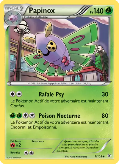 Image de la carte Pokemon Papinox 7/108