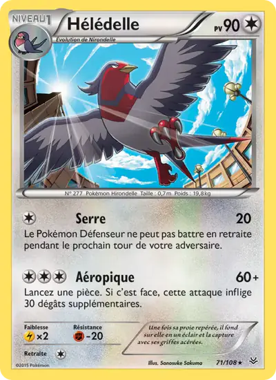 Image de la carte Pokemon Hélédelle 71/108