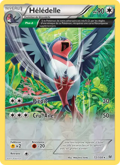 Image de la carte Pokemon Hélédelle 72/108
