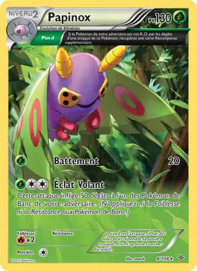Image de la carte Pokemon Papinox 8/108