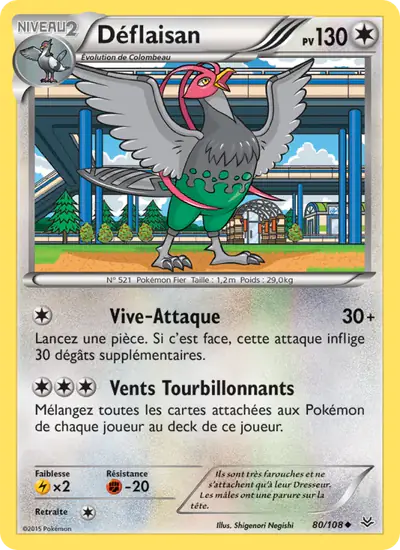 Image de la carte Pokemon Déflaisan 80/108