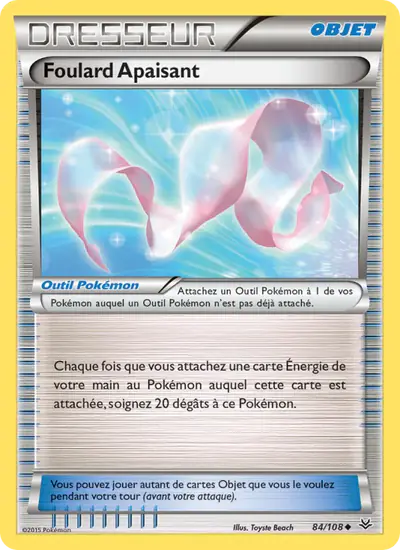 Image de la carte Pokemon Foulard Apaisant 84/108