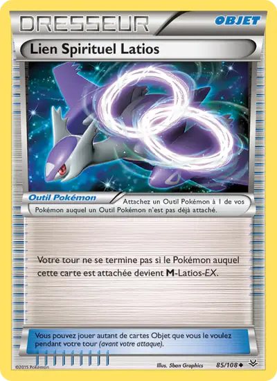 Image de la carte Pokemon Lien Spirituel Latios 85/108