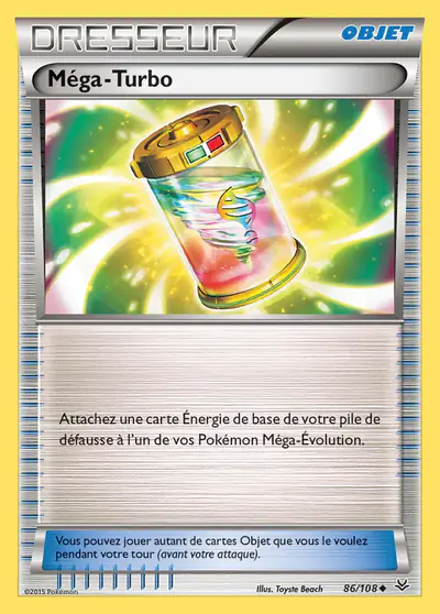 Image de la carte Pokemon Méga-Turbo 86/108
