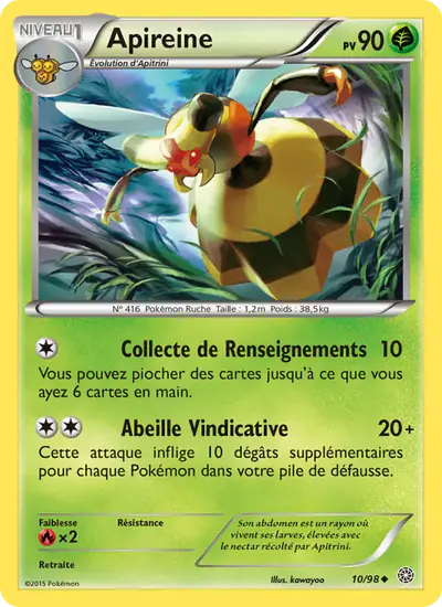 Image de la carte Pokemon Apireine 10/98