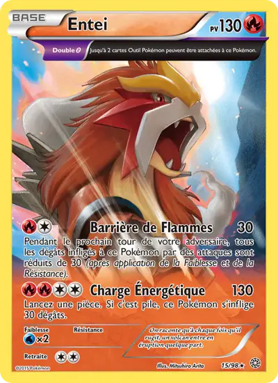 Image de la carte Pokemon Entei 15/98