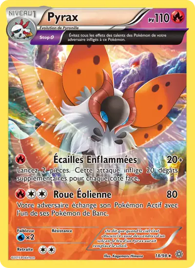 Image de la carte Pokemon Pyrax 18/98