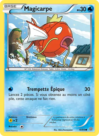 Image de la carte Pokemon Magicarpe 19/98
