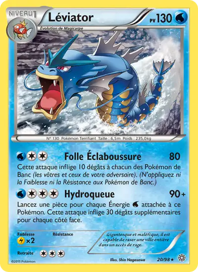 Image de la carte Pokemon Léviator 20/98