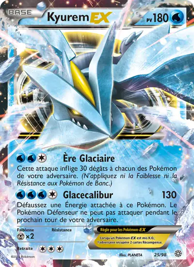 Image de la carte Pokemon Kyurem EX 25/98