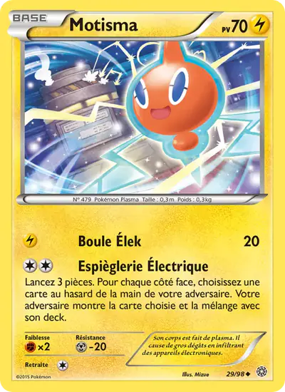 Image de la carte Pokemon Motisma 29/98