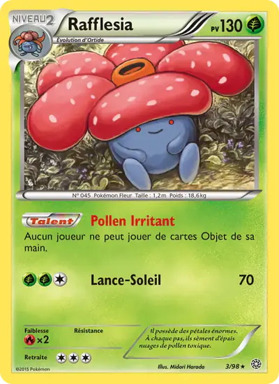Image de la carte Pokemon Rafflesia 3/98