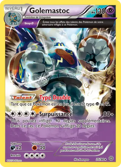 Image de la carte Pokemon Golemastoc 35/98