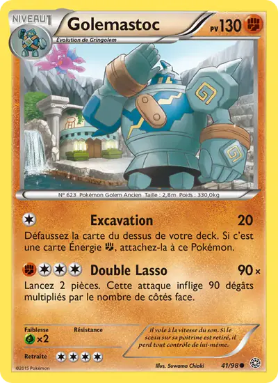 Image de la carte Pokemon Golemastoc 41/98