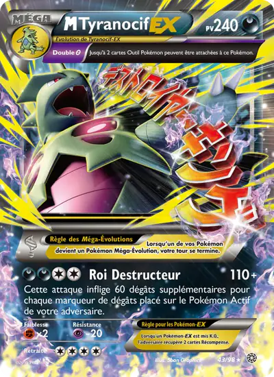 Image de la carte Pokemon M Tyranocif EX 43/98