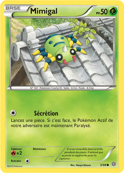 Image de la carte Pokemon Mimigal 5/98