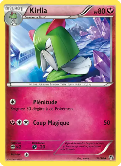 Image de la carte Pokemon Kirlia 53/98