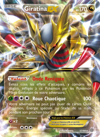 Image de la carte Pokemon Giratina EX 57/98