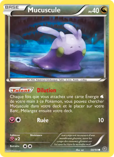 Image de la carte Pokemon Mucuscule 58/98