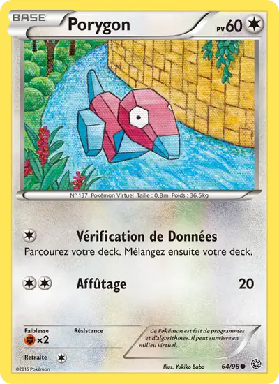 Image de la carte Pokemon Porygon 64/98