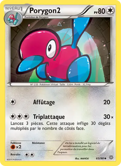 Image de la carte Pokemon Porygon2 65/98