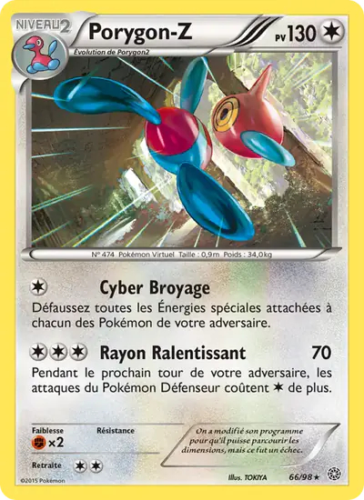 Image de la carte Pokemon Porygon-Z 66/98