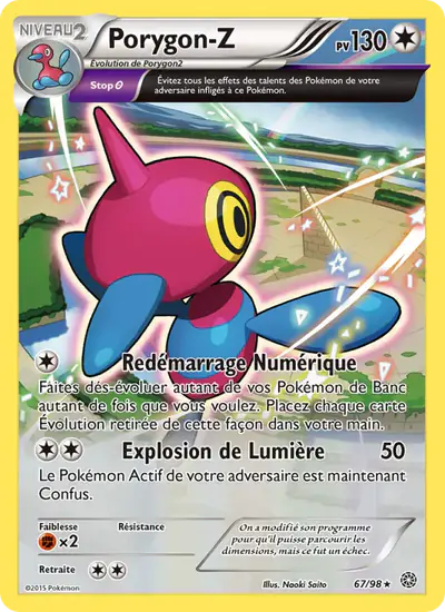 Image de la carte Pokemon Porygon-Z 67/98