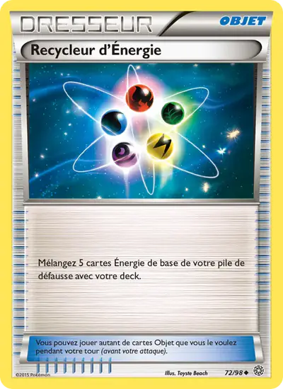 Image de la carte Pokemon Recycleur d'Énergie 72/98
