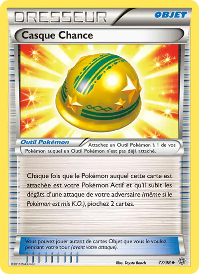 Image de la carte Pokemon Casque Chance 77/98