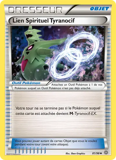 Image de la carte Pokemon Lien Spirituel Tyranocif 81/98
