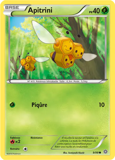 Image de la carte Pokemon Apitrini 9/98