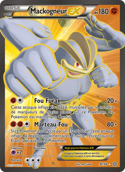 Image de la carte Pokemon Mackogneur EX 90/98