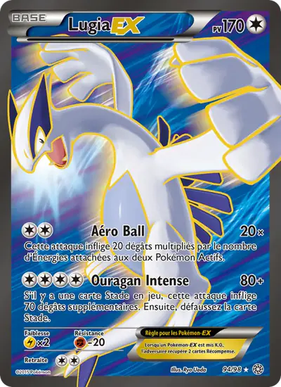 Image de la carte Pokemon Lugia EX 94/98
