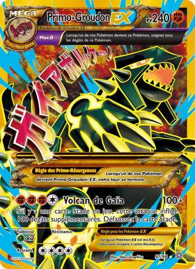 Image de la carte Pokemon Primo-Groudon EX 97/98