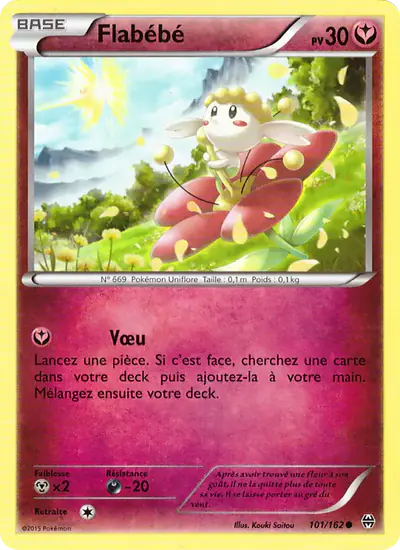 Image de la carte Pokemon Flabébé 101/162