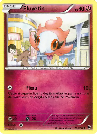 Image de la carte Pokemon Fluvetin 105/162