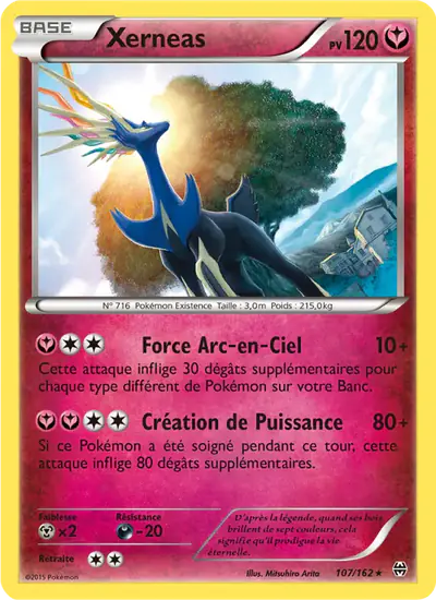 Image de la carte Pokemon Xerneas 107/162