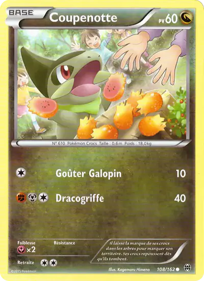 Image de la carte Pokemon Coupenotte 108/162