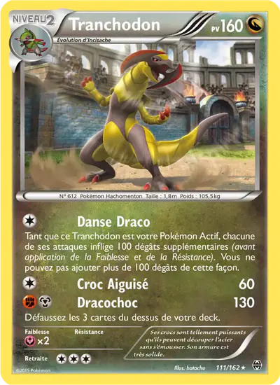 Image de la carte Pokemon Tranchodon 111/162