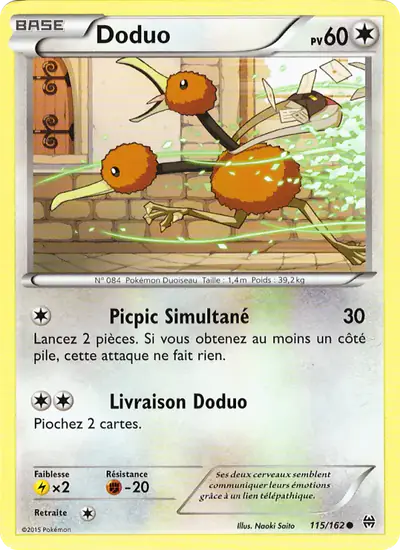 Image de la carte Pokemon Doduo 115/162