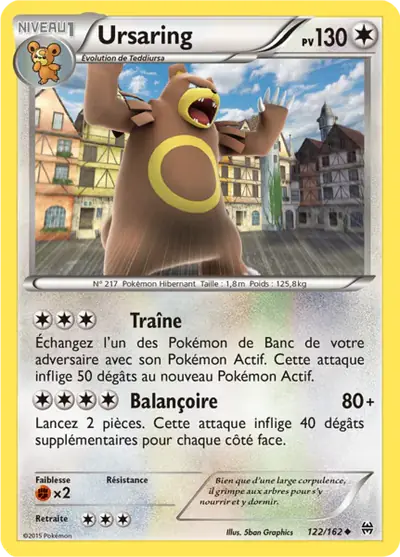 Image de la carte Pokemon Ursaring 122/162