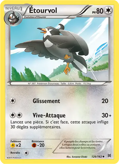 Image de la carte Pokemon Étourvol 126/162