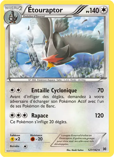 Image de la carte Pokemon Étouraptor 127/162