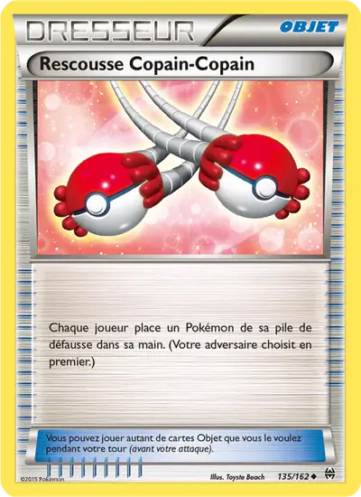 Image de la carte Pokemon Rescousse Copain-Copain 135/162