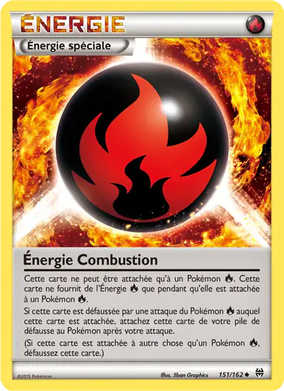 Image de la carte Pokemon Énergie Combustion 151/162