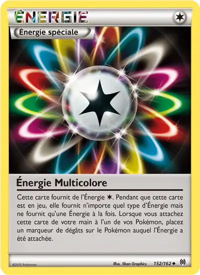 Image de la carte Pokemon Énergie Multicolore 152/162
