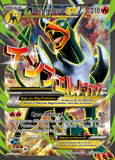 Image de la carte Pokemon Méga-Démolosse EX 154/162