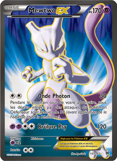 Image de la carte Pokemon Mewtwo EX 157/162